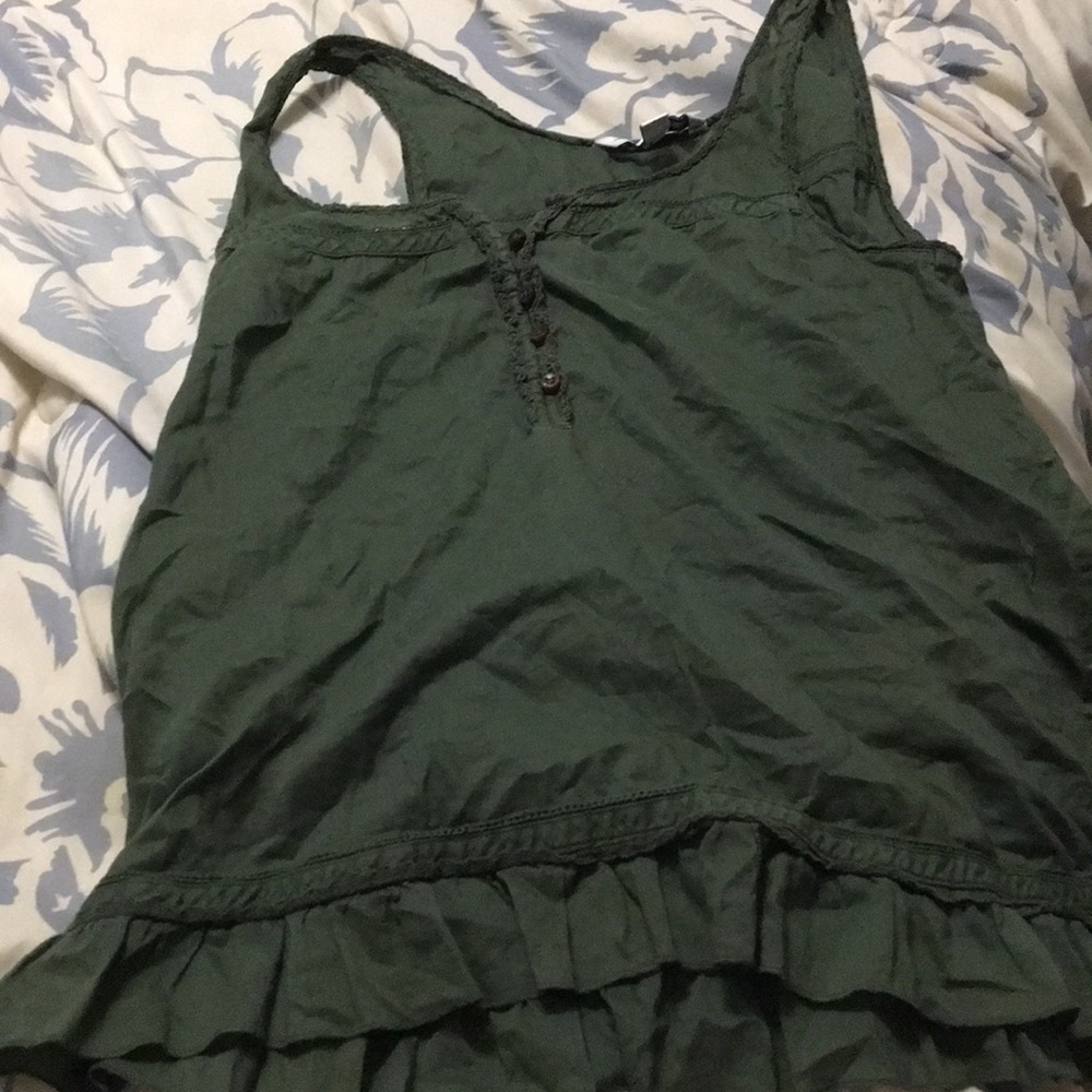 Green blouse